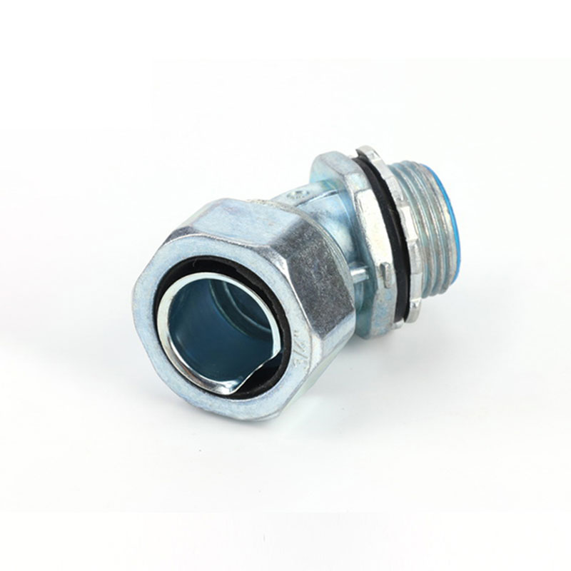 45 degree conduit zinc alloy connector