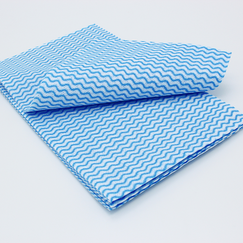 Customized solid color corrugated home kitchen cleaning cloth