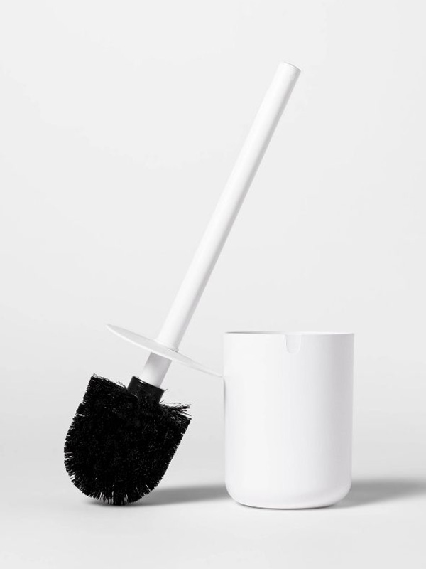 Modern toilet brush white