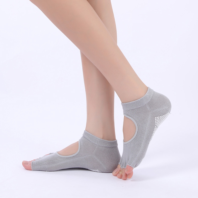 Custom Grey Ladies Yoga socks