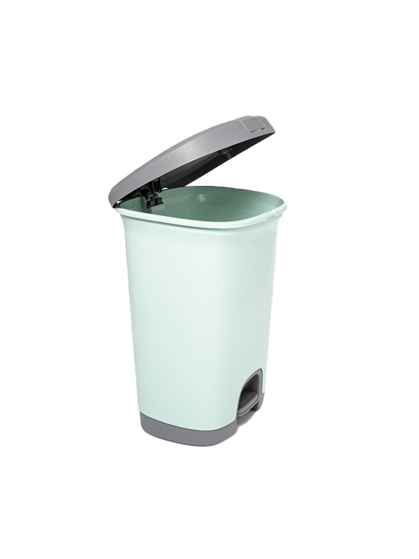 7Gal stepped trash can with locking lid
