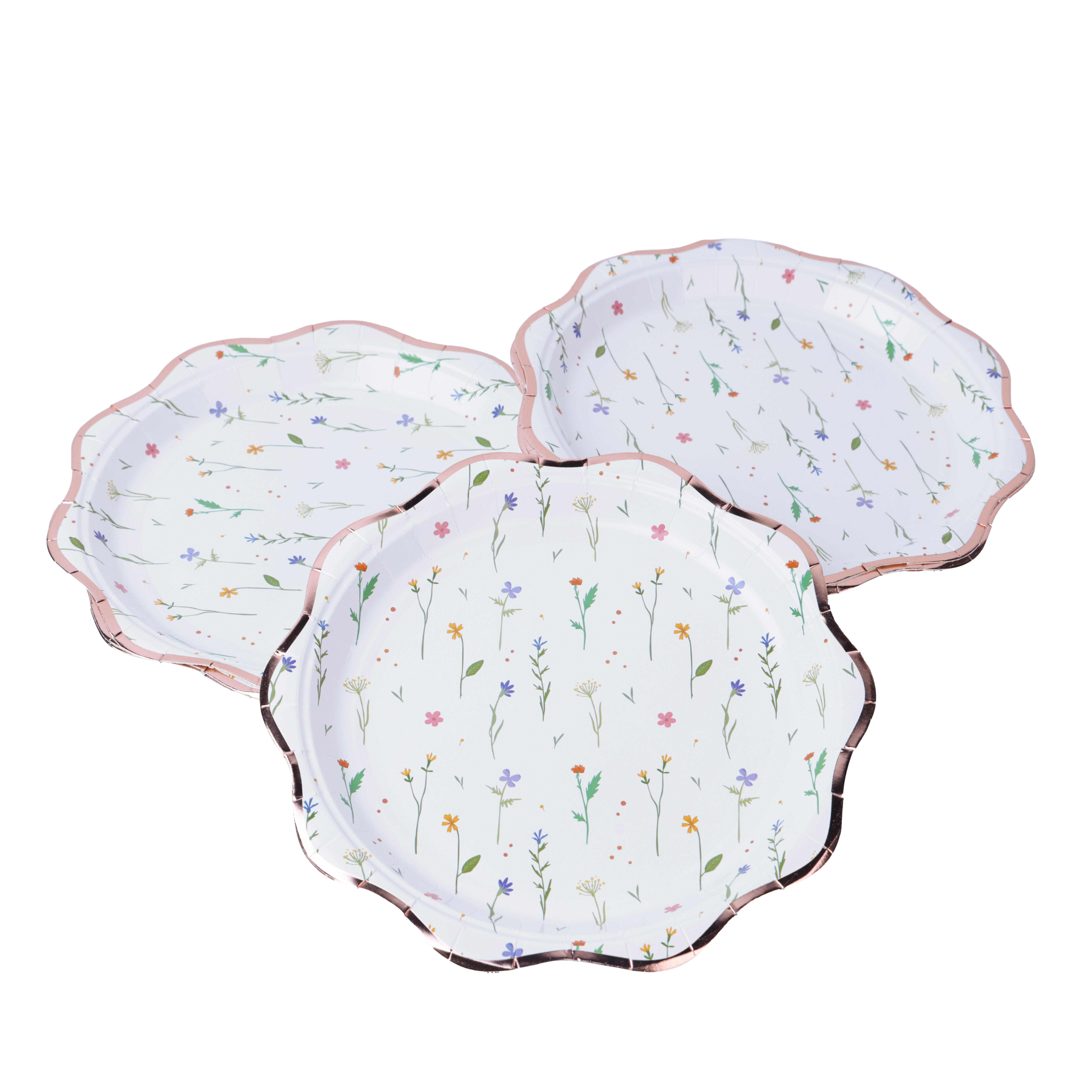 Birthday party flower disposable paper plate HP001