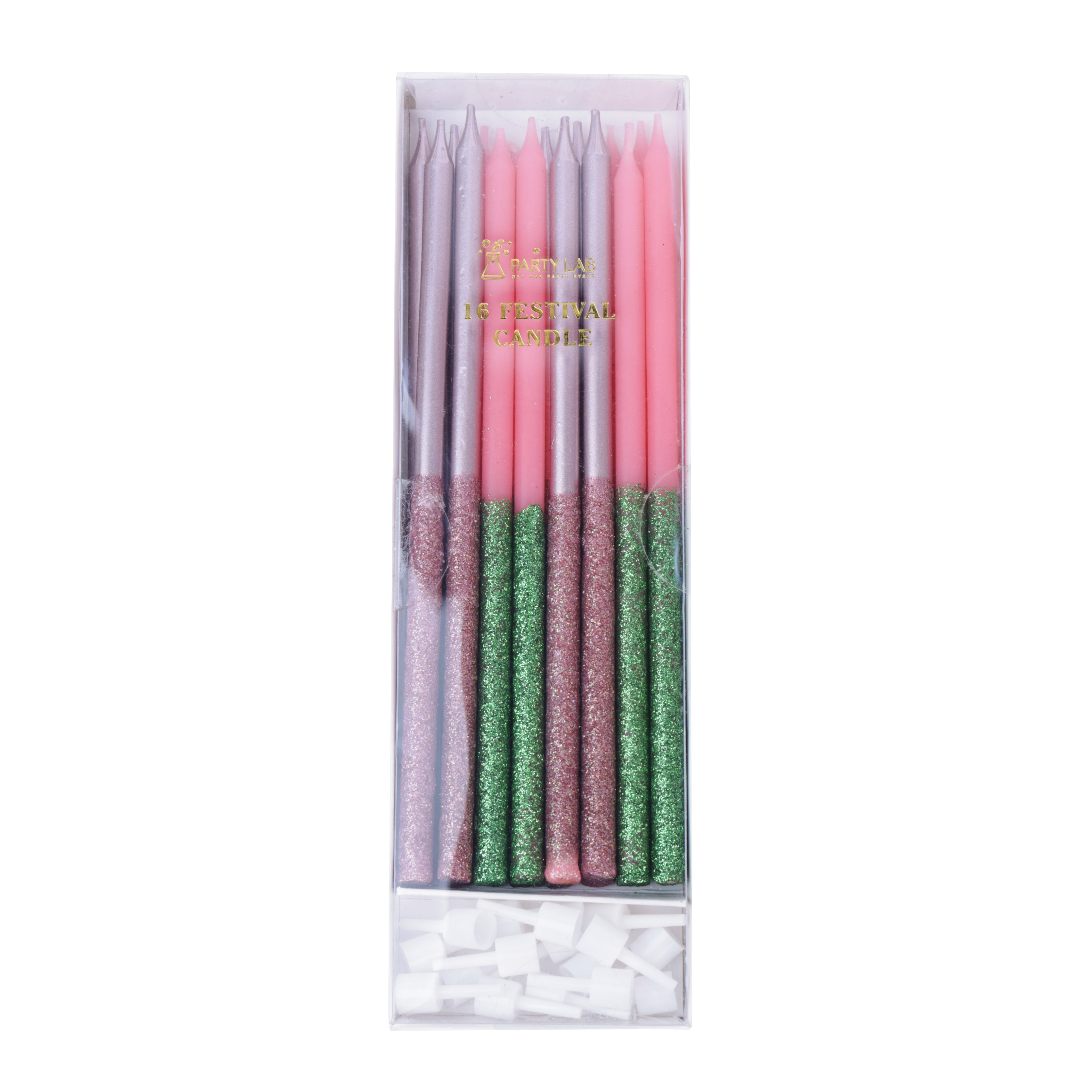 Two-color birthday candle HP020
