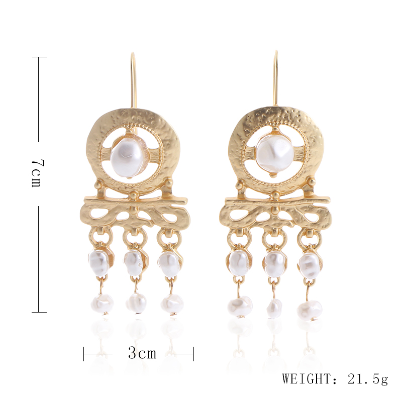 Korean version of ins style cold wind earrings