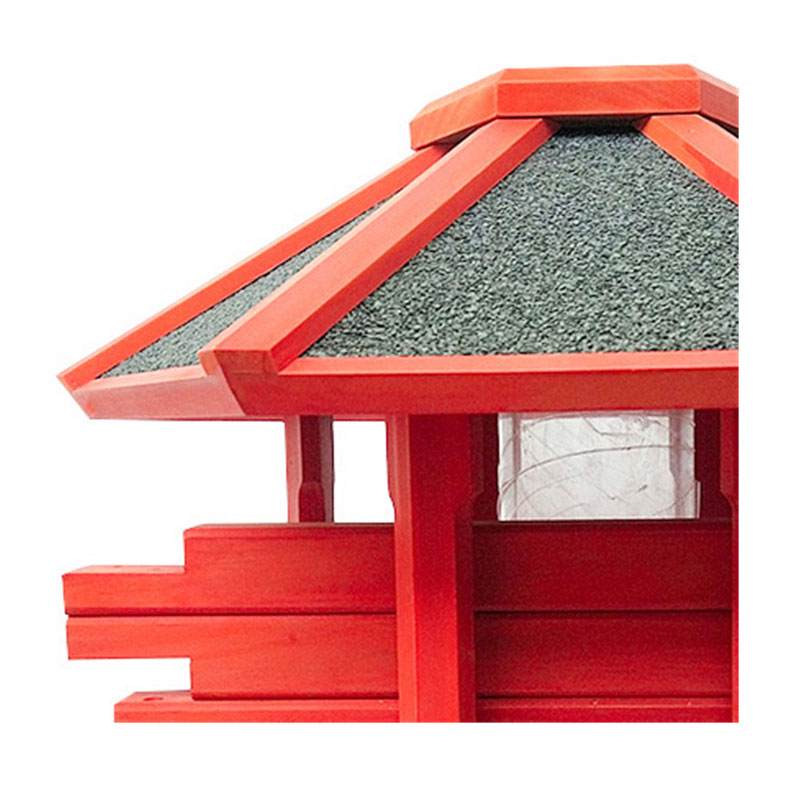 Wooden outdoor floor bird feeder pet supplies