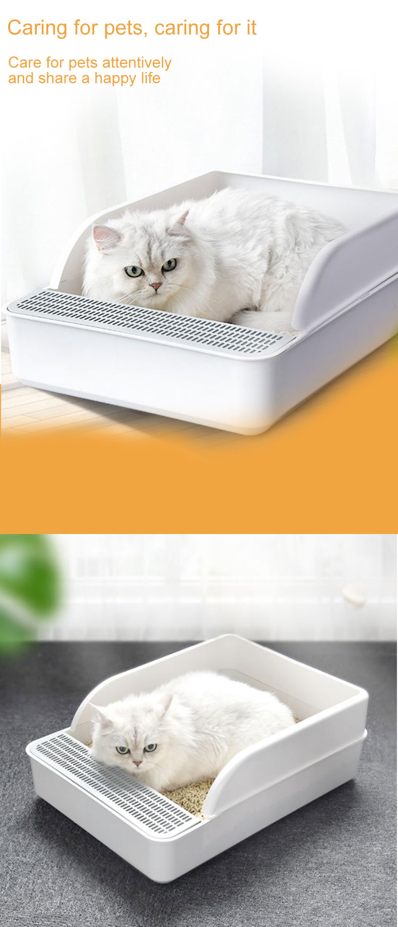 large capacity cat litter box pet product