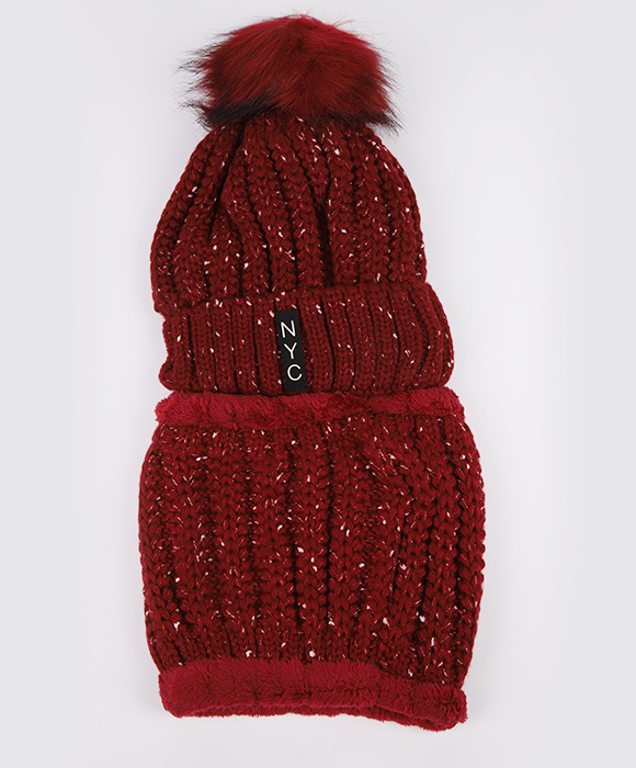 Custom Red Knitted Hat
