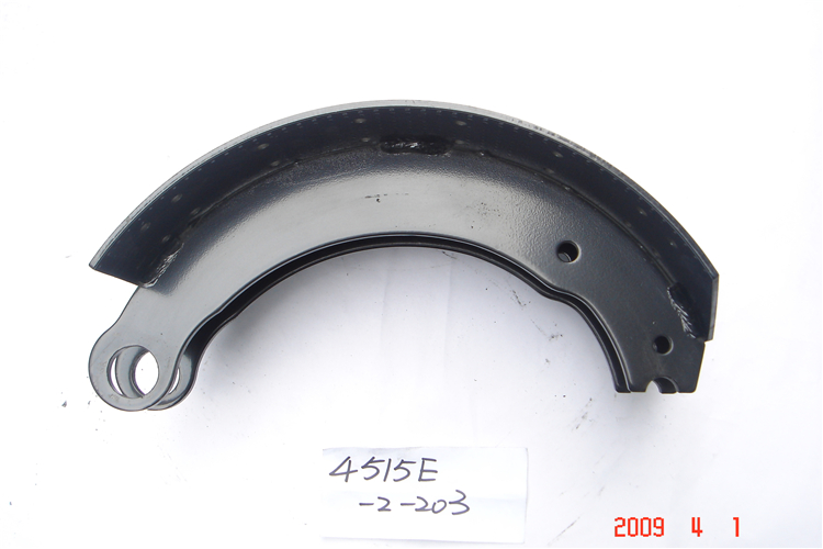 Automotive brake shoes of steel material