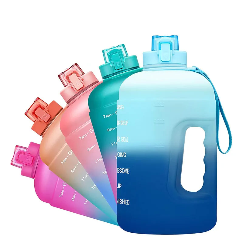 1700 ml of transparent neon colorful high quality without bisphenol A plastic fitness bottled water 5 gallon P03-0276 glam camp