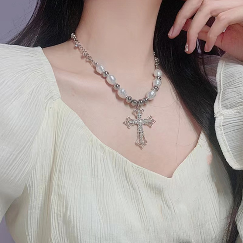 Bling Cross Necklace for Women