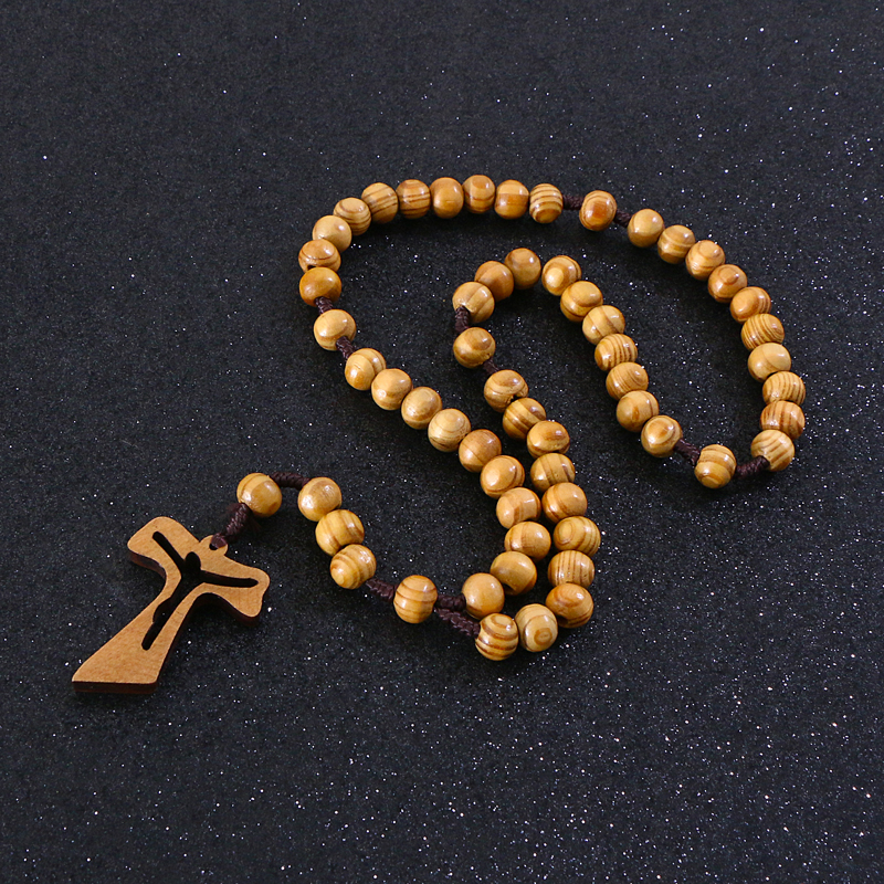 Wooden Rosaries Beads for Men Women