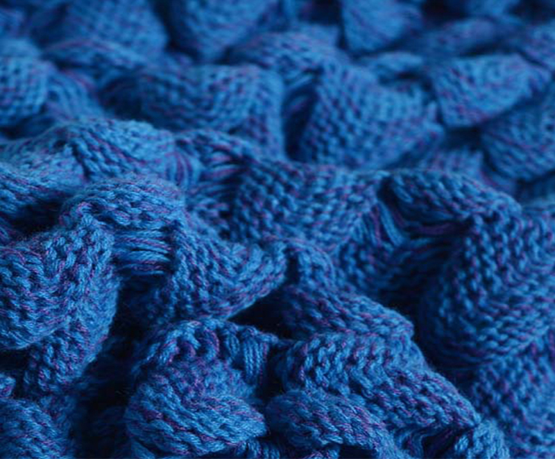Blue woven super soft mermaid blanket 5