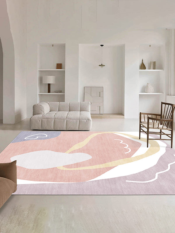 Simple abstract line living room rug