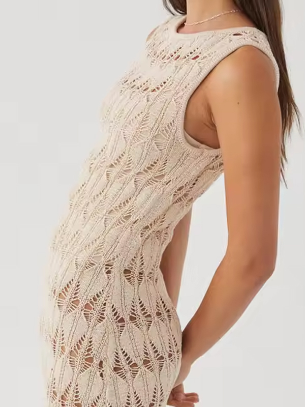 Knitted Maxi Crochet Dress