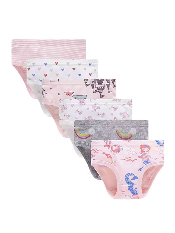 Organic Cotton Children Girls Boxer Briefs