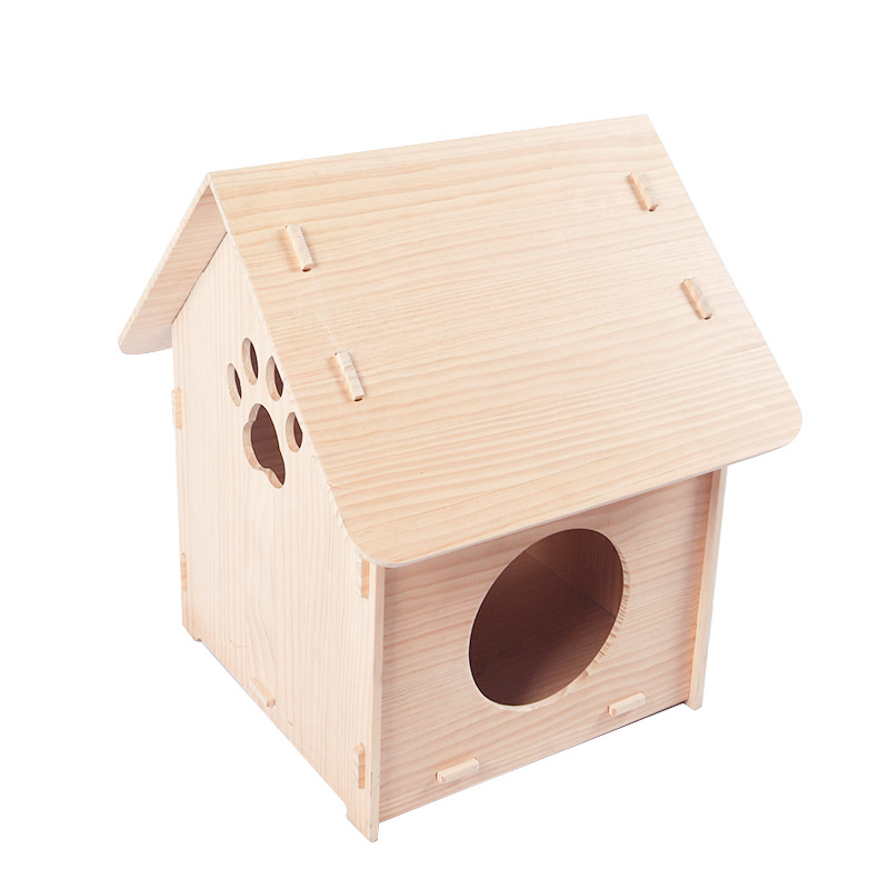 Solid wood dismantling cat house pet supplies