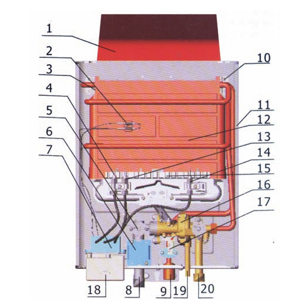 Digital Constant Temperature Gas Water Heater