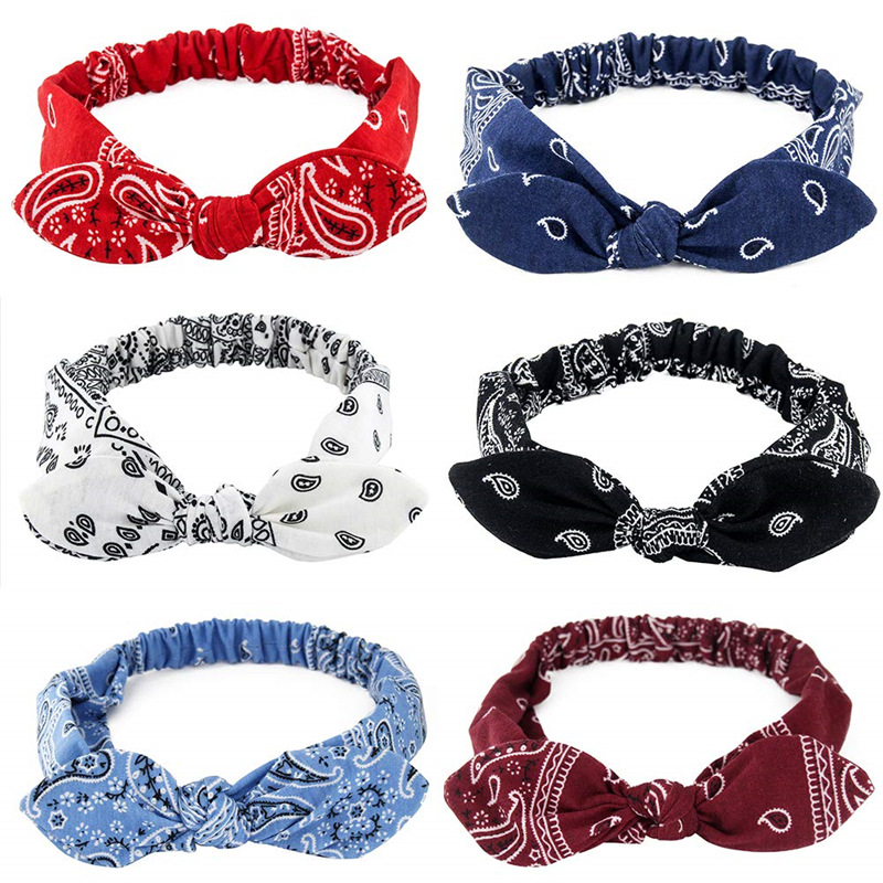6 color elastic headband
