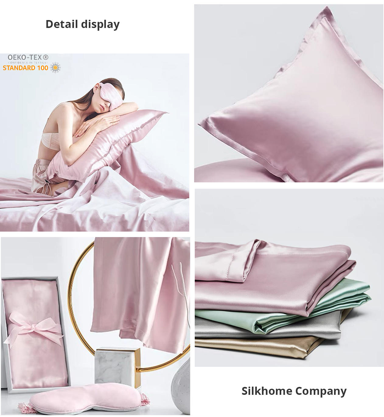 22 MM 100% Organic Mulberry Silk Pillowcase | Organic Silk Pillowcase | Silk Pillowcase