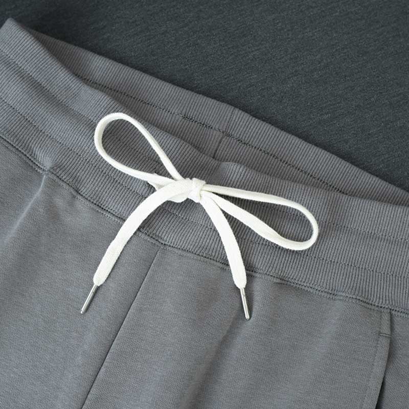 Men's pants high quality smart casual customized plain side pocket thick heavy knitted pants