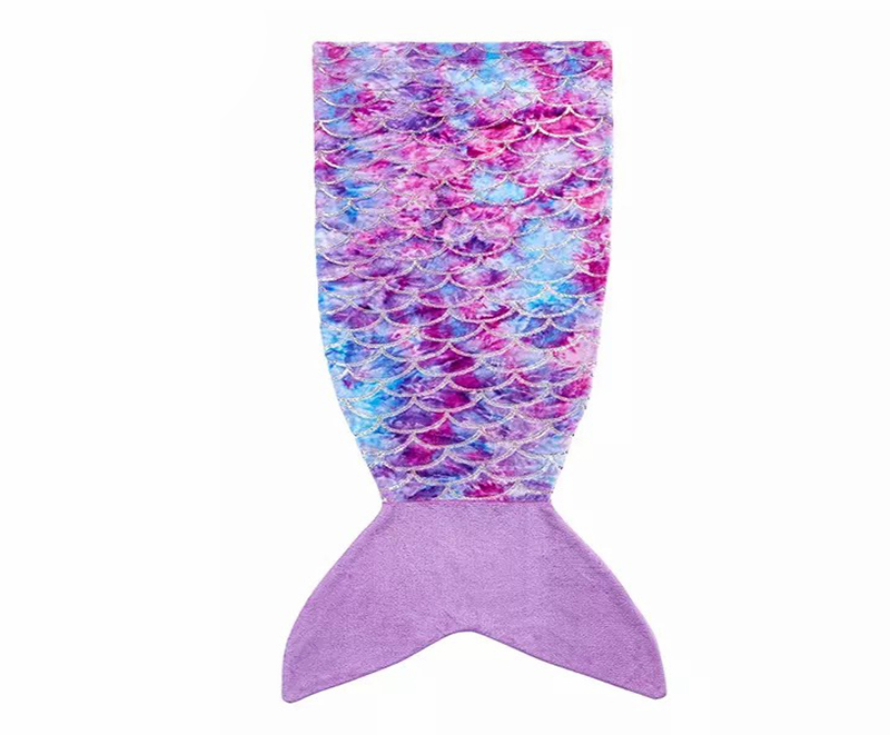Colorful light and comfortable mermaid blanket 6