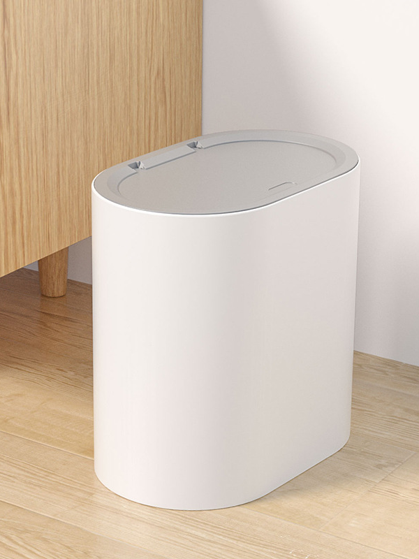 Household toilet trash can