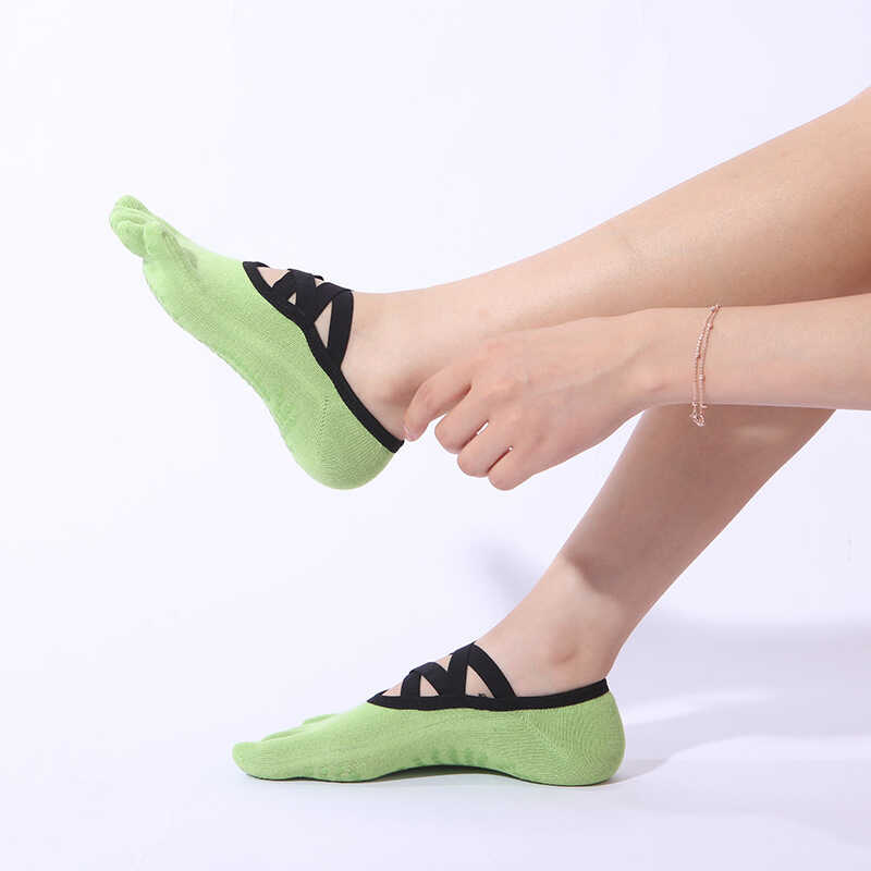 Green Ladies Yoga socks