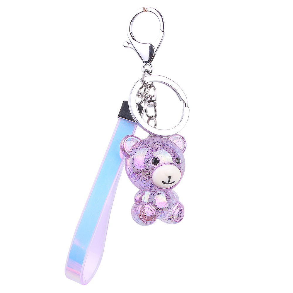 Crystal bear key chain