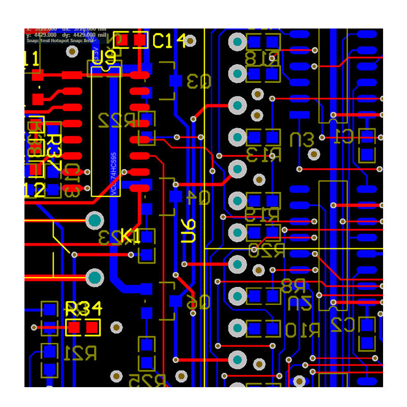Processing PCB electronic board