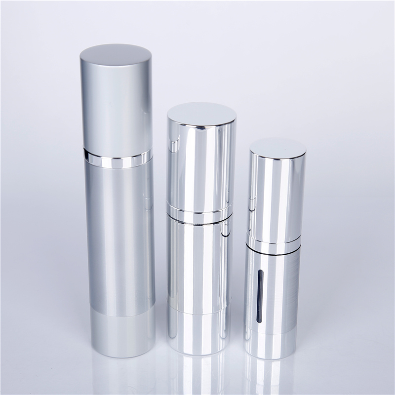 15/30/50/80/100/120ml Thin Cylinder Airless Pump Bottle with Diamond Shoulder