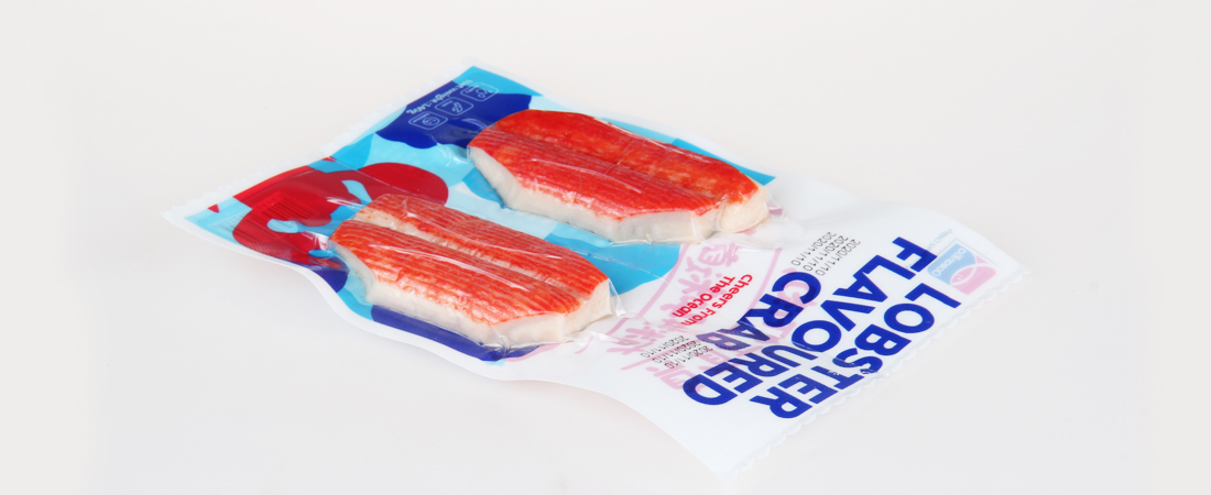Flexible vacuum packaging for seafood