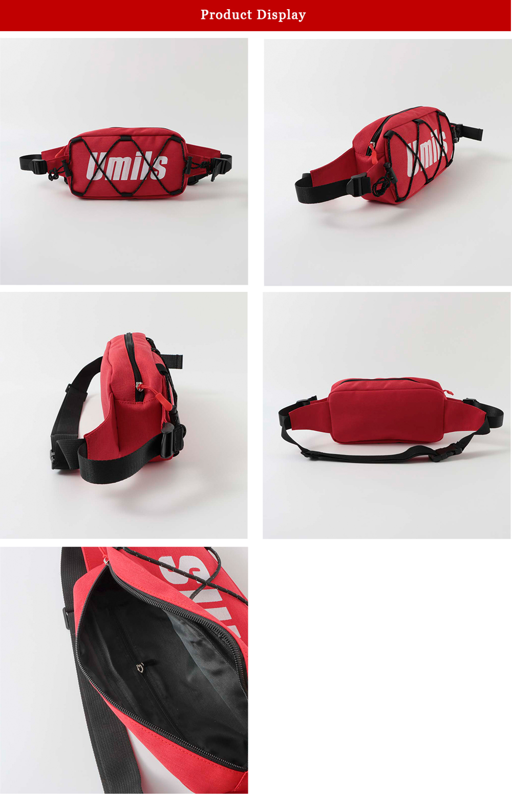 China Red Sport Waist Bag | Sport Waist Bag supplier | Fitness Accessories