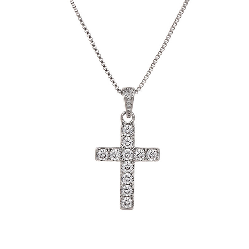 CZ cross Necklace for Women