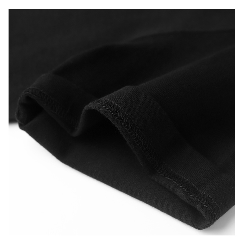 2021 wholesale custom logo printing plain black T-shirt