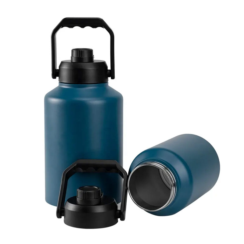 64 oz stainless steel wide mouth insulated sports bottle with straw lid SX0584 glam camp