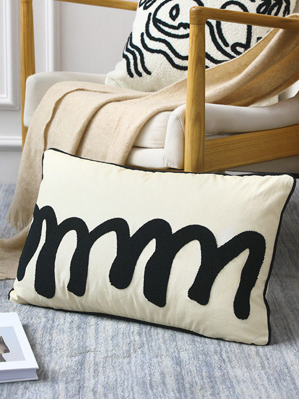 Simple abstract creative cushion