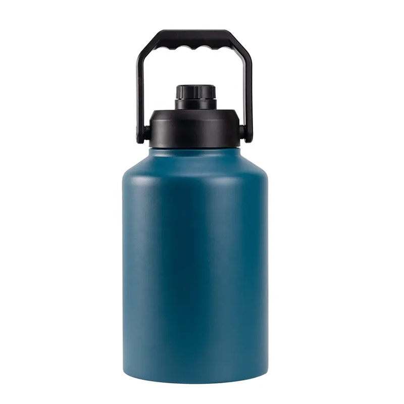 64 oz stainless steel wide mouth insulated sports bottle with straw lid SX0584 glam camp