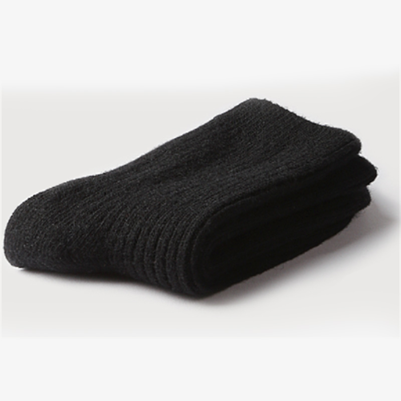 Men business dress socks wool soft socks black navy grey warm fuzzy socks