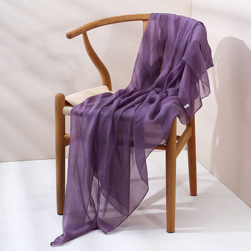 Silk chiffon scarf