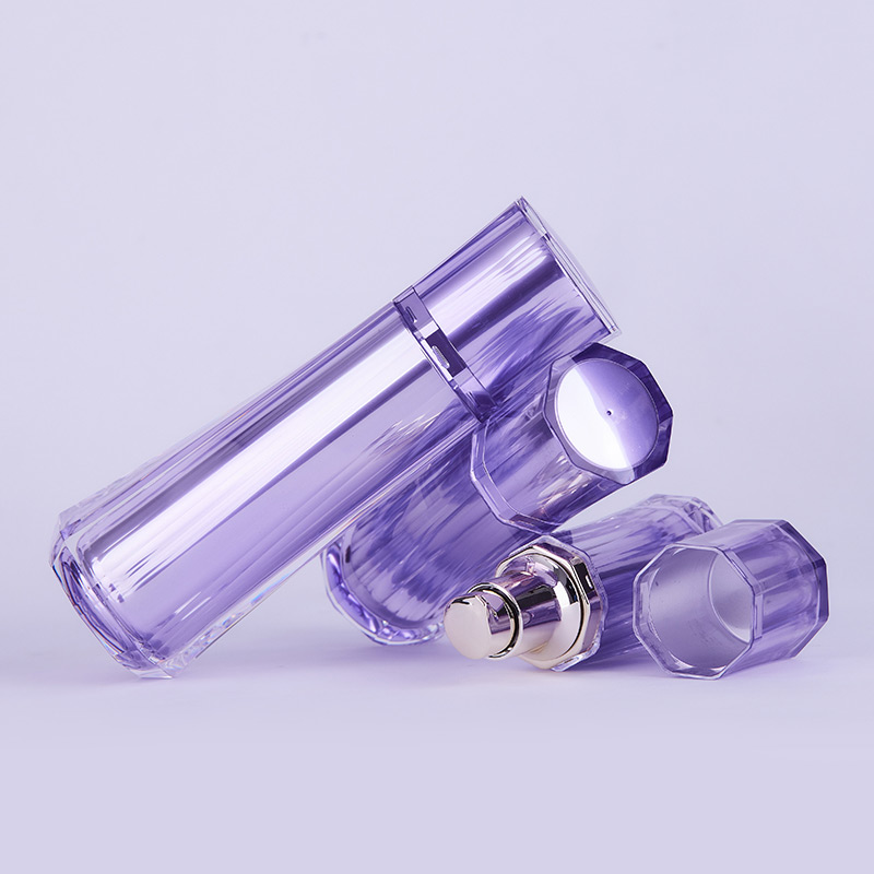 30/50/100ml Purple Tall Bottle Acrylic Lotion Bottle