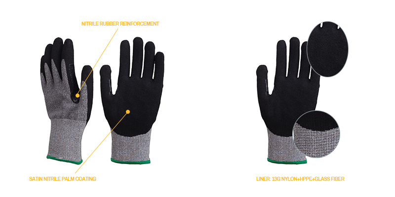 Carpenter Gloves,Black Work Gloves,Farming Gloves
