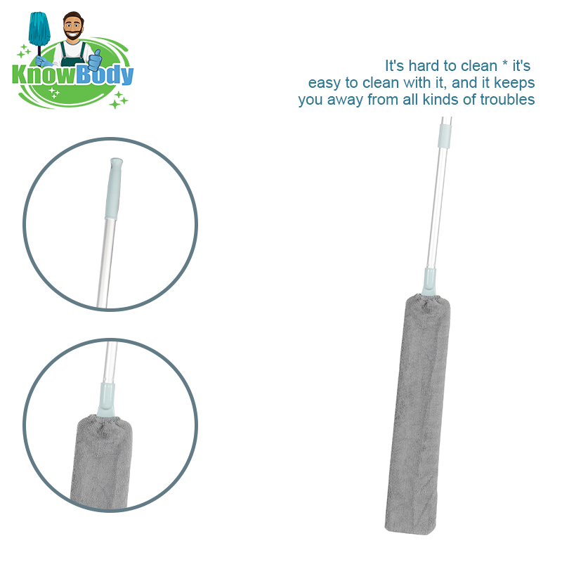 Microfiber duster with extension pole