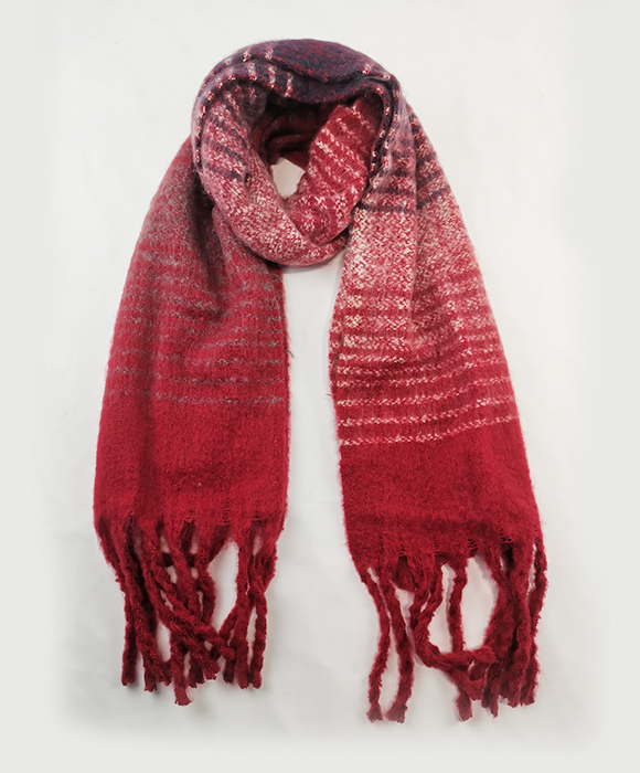 China Red Knitted Scarf