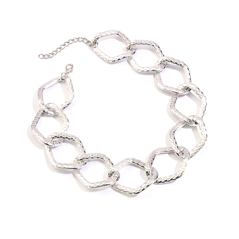 Chunk Silver chain necklace