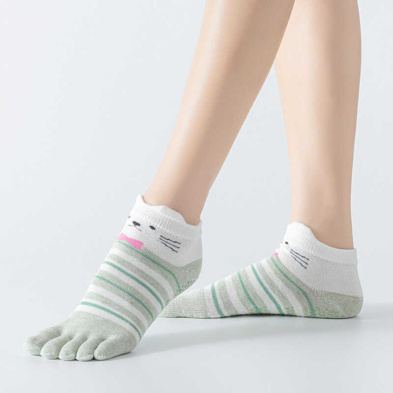 Custom Green Yoga socks
