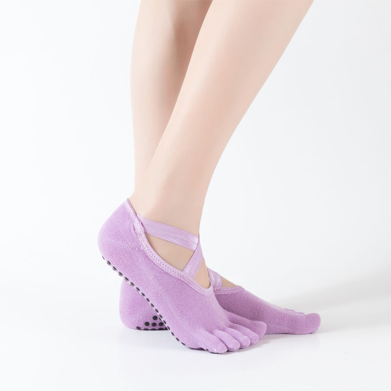 Light purple Yoga socks supplier