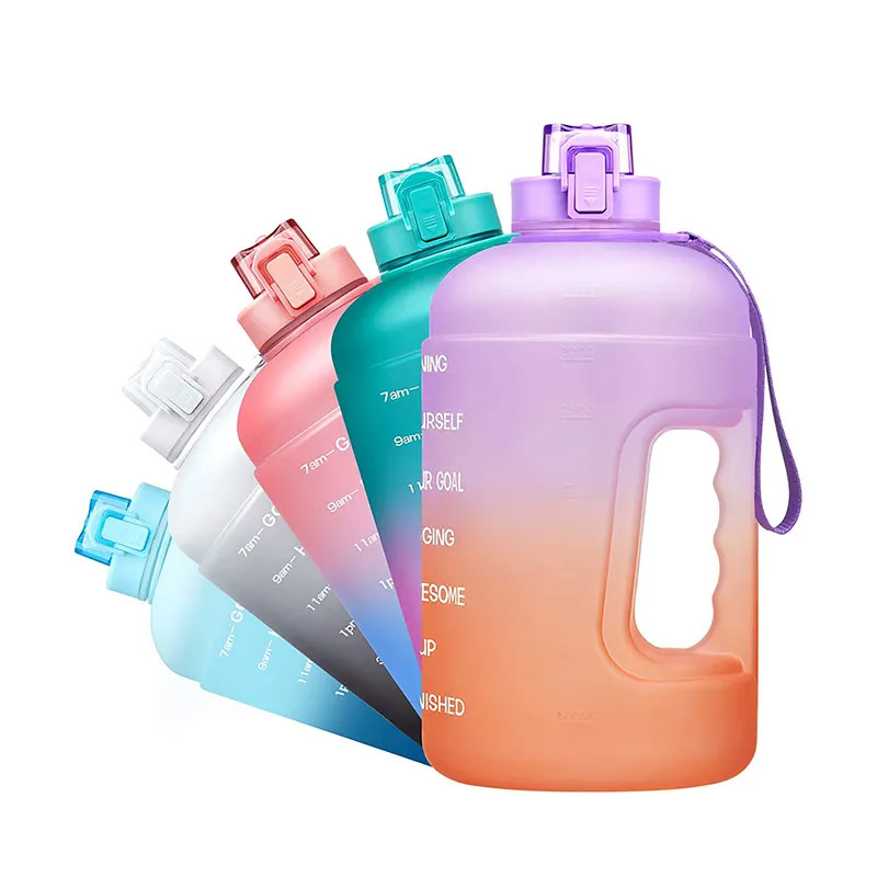 1700 ml of transparent neon colorful high quality without bisphenol A plastic fitness bottled water 5 gallon P03-0276 glam camp