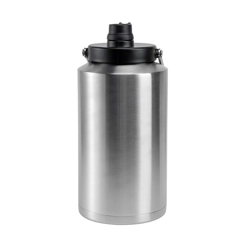 Large capacity straw lid 64oz 128oz one gallon double wall vacuum insulated leak proof outdoor stainless steel water bottle SX0584 glam camp