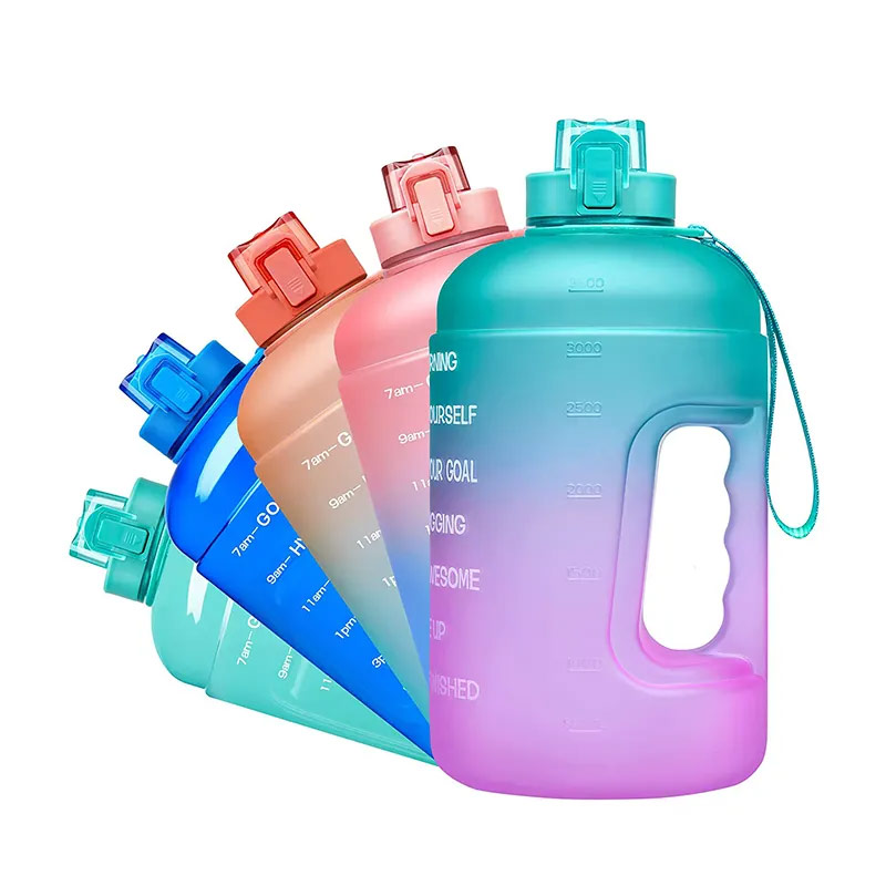 1700 ml of transparent neon colorful high quality without bisphenol A plastic fitness bottled water 5 gallon P03-0276 glam camp