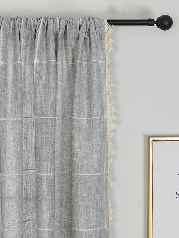 Artistic cotton and linen curtains